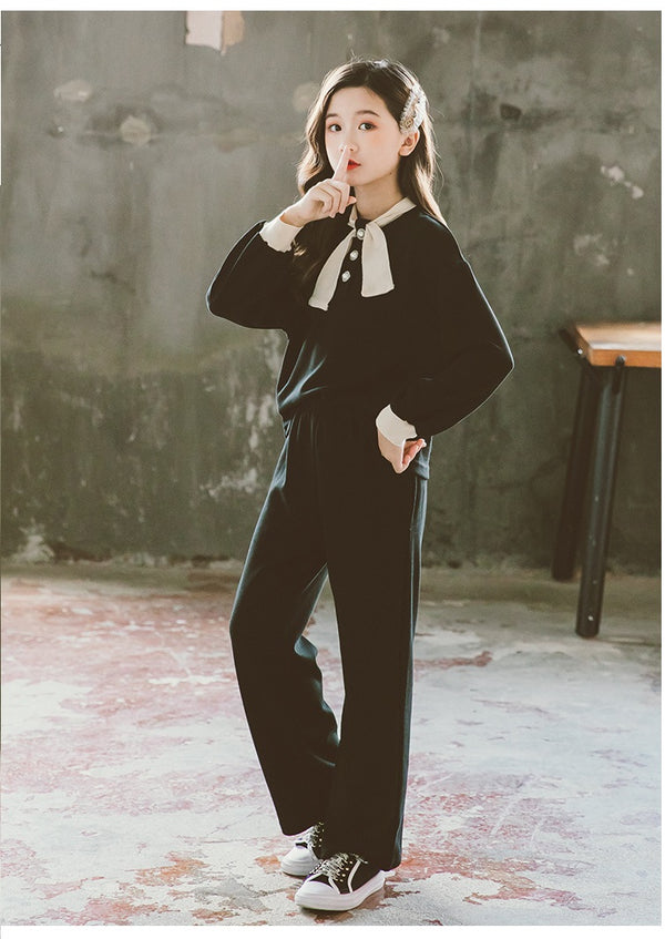 طقم الفورمال الفرنسي باللون الأسود